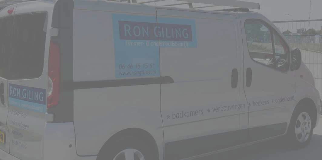Bedrijfsbus van Ron Giling Timmer- en Onderhoudsbedrijf